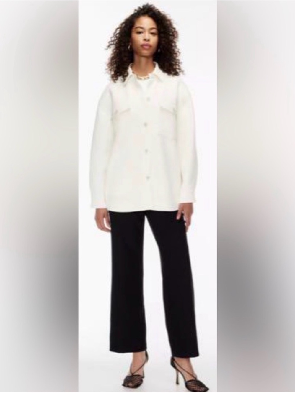 Aritzia Babaton Joan Shirt Oversized Lined Tweed Shacket Jacket Size 2